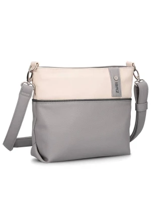 Zwei Torebka w kolorze kremowo-szarym - 27 x 23 x 10 cm rozmiar: onesize