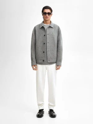 Jeans Tapered Fit - Surowy - - Massimo Dutti - Mężczyzna