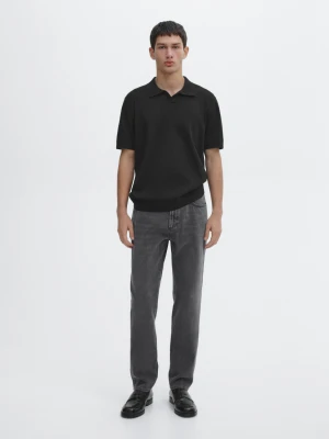 Jeansy O Zwężanym Kroju - Brudnoszary - - Massimo Dutti - Mężczyzna