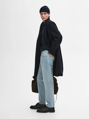 Jeansy O Zwężanym Kroju - Indygo - - Massimo Dutti - Mężczyzna
