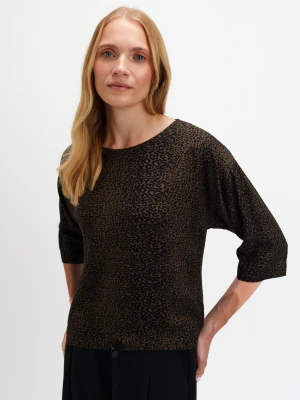Zwiewna bluzka w zwierzęcy print Top Secret