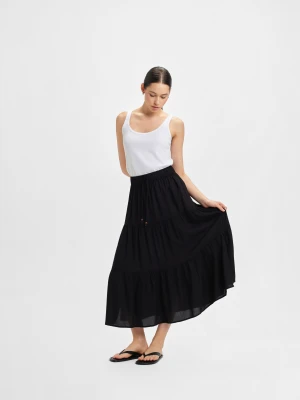 Zwiewna czarna spódnica Top Secret