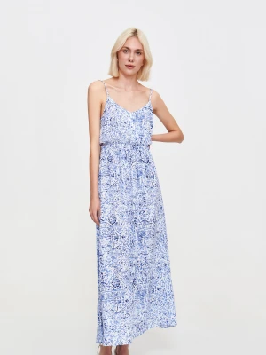 Zwiewna długa sukienka z printem Top Secret