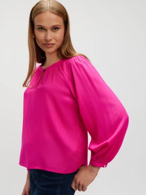 Zwiewna różowa bluzka z wiskozą Top Secret