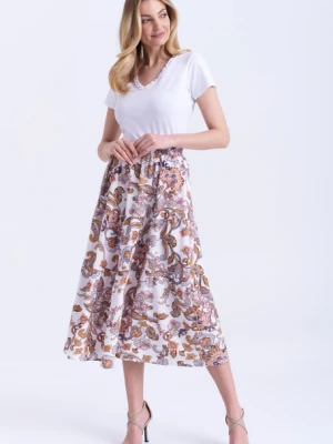 Zwiewna spódnica z printem paisley Greenpoint