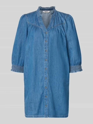 Zwiewna sukienka jeansowa z czystej Baqumwolle Model 'RAYA' Only