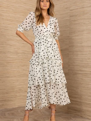 ZWIEWNA SUKIENKA KIERA W GROCHY HALE BOB