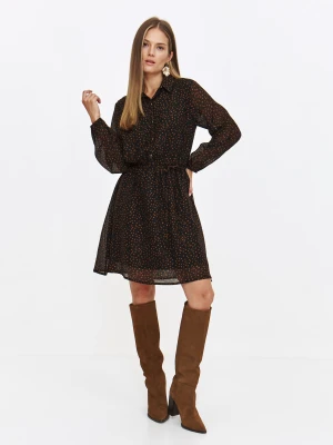 Zwiewna sukienka mini z drobnym wzorem Top Secret