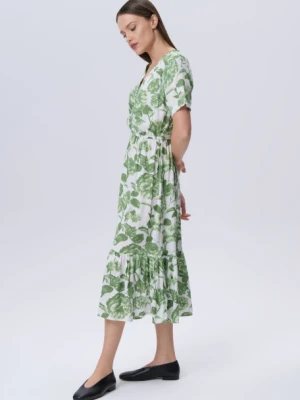 Zwiewna sukienka w kolorowe kwiaty Greenpoint