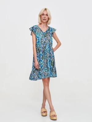 Zwiewna sukienka w zwierzęcy print Top Secret