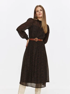 Zwiewna sukienka z drobnym wzorem Top Secret