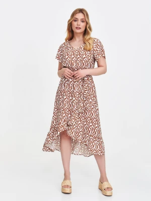Zwiewna wiskozowa sukienka z wzorem Top Secret