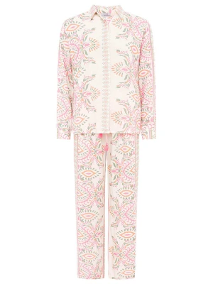 Zwillingsherz 2-częściowy zestaw "Blossom Dream" w kolorze biało-jasnoróżowo-zielonym rozmiar: S/M