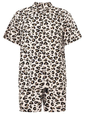 Zwillingsherz 2-częściowy zestaw "Leo Love" w kolorze kremowo-czarnym rozmiar: S/M