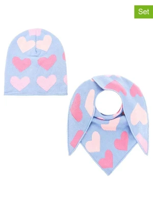 Zwillingsherz 2-częściowy zestaw "Spring Heart" w kolorze błękitno-różowym rozmiar: onesize