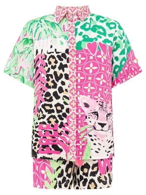 Zwillingsherz 2-częściowy zestaw "Wild Jungle" ze wzorem rozmiar: L/XL