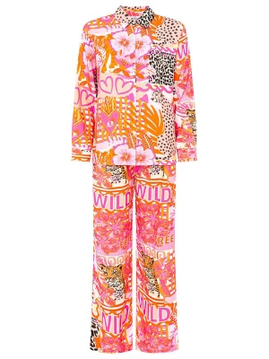 Zwillingsherz 2-częściowy zestaw "Wild Leopard" ze wzorem rozmiar: L/XL