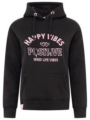 Zwillingsherz Bluza "Happy Vibes" w kolorze czarnym rozmiar: L