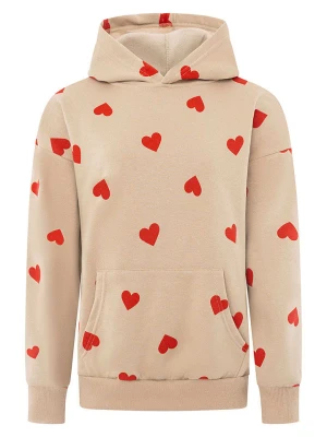 Zwillingsherz Bluza "Hearts" w kolorze beżowym rozmiar: S