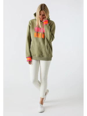 Zwillingsherz Bluza "Keira" w kolorze khaki rozmiar: L / XL