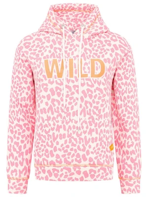 Zwillingsherz Bluza "Leo Pastell" w kolorze kremowo-jasnoróżowym rozmiar: XL