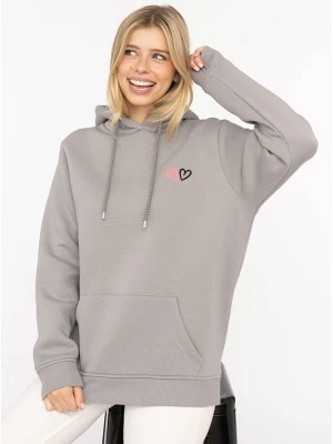 Zwillingsherz Bluza "Lima" w kolorze szarym rozmiar: L/XL