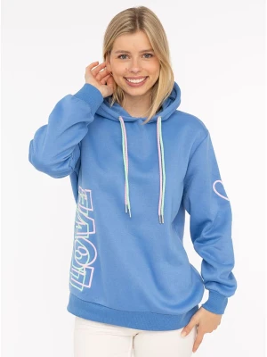 Zwillingsherz Bluza "LOVE 2.0" w kolorze błękitnym rozmiar: L/XL
