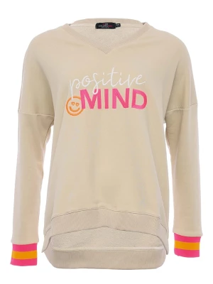 Zwillingsherz Bluza "Mascha" w kolorze beżowym rozmiar: S/M