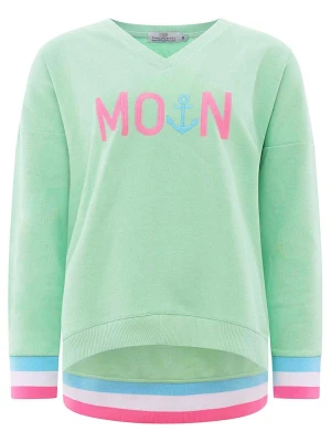 Zwillingsherz Bluza "MoinZH" w kolorze różowo-miętowym rozmiar: L