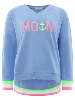 Zwillingsherz Bluza "MoinZH" w kolorze różowo-niebieskim rozmiar: S