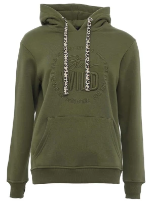 Zwillingsherz Bluza "Nelina" w kolorze khaki rozmiar: L