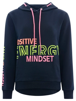 Zwillingsherz Bluza "Positive Energy Mindset" w kolorze granatowym rozmiar: S/M
