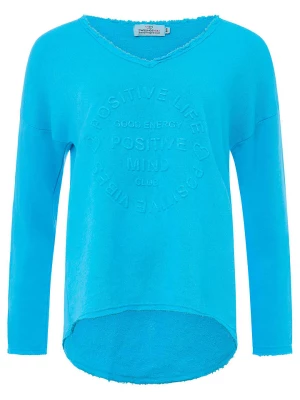 Zwillingsherz Bluza "Positive Mind" w kolorze błękitnym rozmiar: S/M
