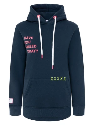 Zwillingsherz Bluza "Smile Cross" w kolorze granatowym rozmiar: M