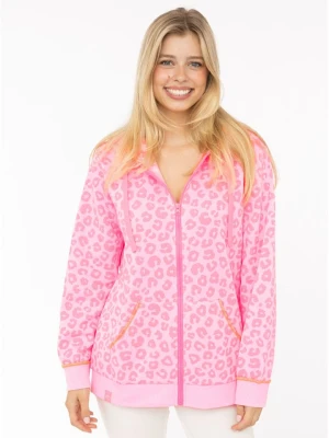 Zwillingsherz Bluza "Soft Leo" w kolorze różowym rozmiar: S / M