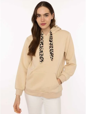 Zwillingsherz Bluza "Strong Soul" w kolorze beżowym rozmiar: S / M