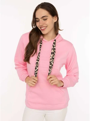 Zwillingsherz Bluza "Strong Soul" w kolorze różowym rozmiar: S / M