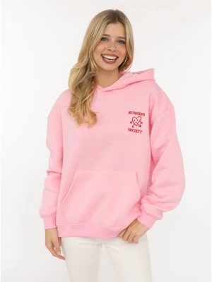 Zwillingsherz Bluza "Sunshiny Smile" w kolorze różowym rozmiar: S / M