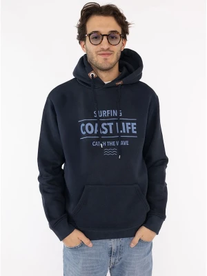 Zwillingsherz Bluza "Surfing Coast Life" w kolorze granatowym rozmiar: L
