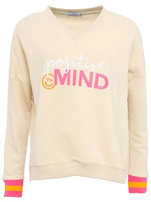 Zwillingsherz Bluza "Talisa" w kolorze beżowym rozmiar: S/M