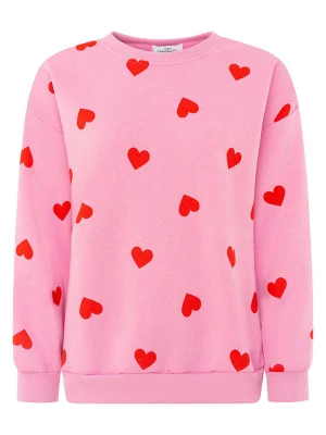 Zwillingsherz Bluza w kolorze jasnoróżowym rozmiar: XL