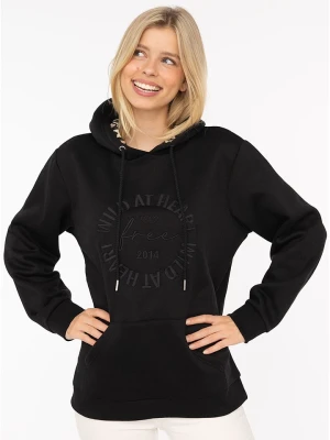 Zwillingsherz Bluza "Wild at heart" w kolorze czarnym rozmiar: S/M