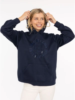 Zwillingsherz Bluza "Wild at heart" w kolorze granatowym rozmiar: S/M