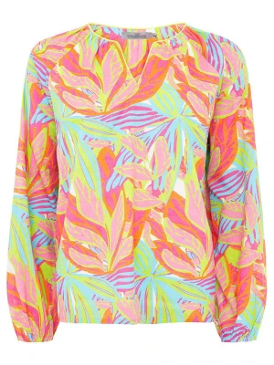 Zwillingsherz Bluzka "Power Colors" w kolorze pomarańczowo-zielono-błękitnym rozmiar: L/XL