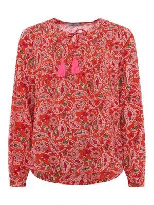 Zwillingsherz Bluzka w kolorze czerwonym rozmiar: S/M