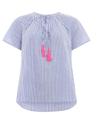 Zwillingsherz Bluzka w kolorze niebieskim rozmiar: L/XL