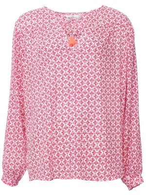 Zwillingsherz Bluzka w kolorze różowo-białym rozmiar: S/M
