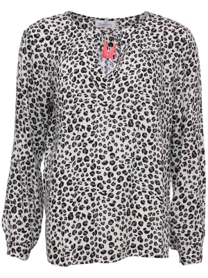 Zwillingsherz Bluzka "Xenia" w kolorze czarno-białym rozmiar: L/XL
