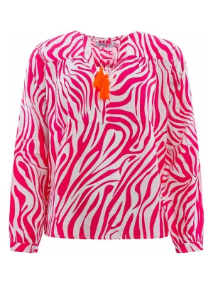 Zwillingsherz Bluzka "Zebra" w kolorze różowym rozmiar: S/M