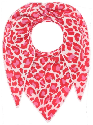 Zwillingsherz Chusta "Summer Lacey" w kolorze czerwono-różowym - 200 x 100 cm rozmiar: onesize